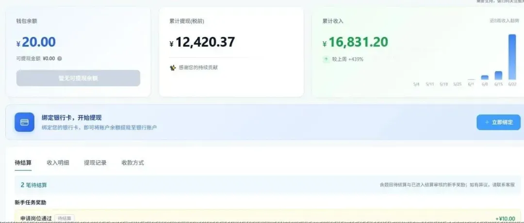 TalentsAI 钱包页面