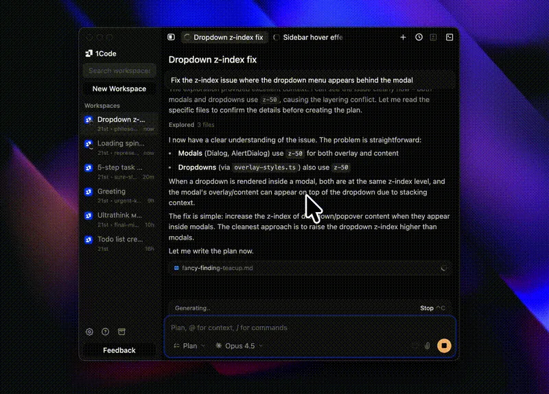 计划模式 Markdown 预览