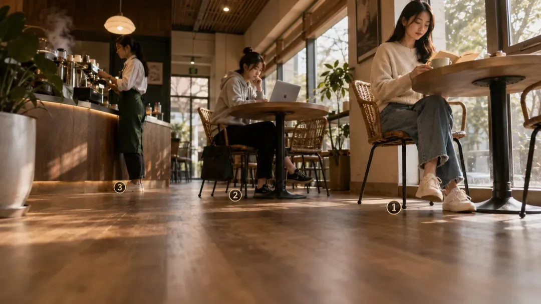 室内编号停靠点示意