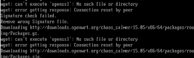 OpenWRT opkg update 持续报错如何解决？